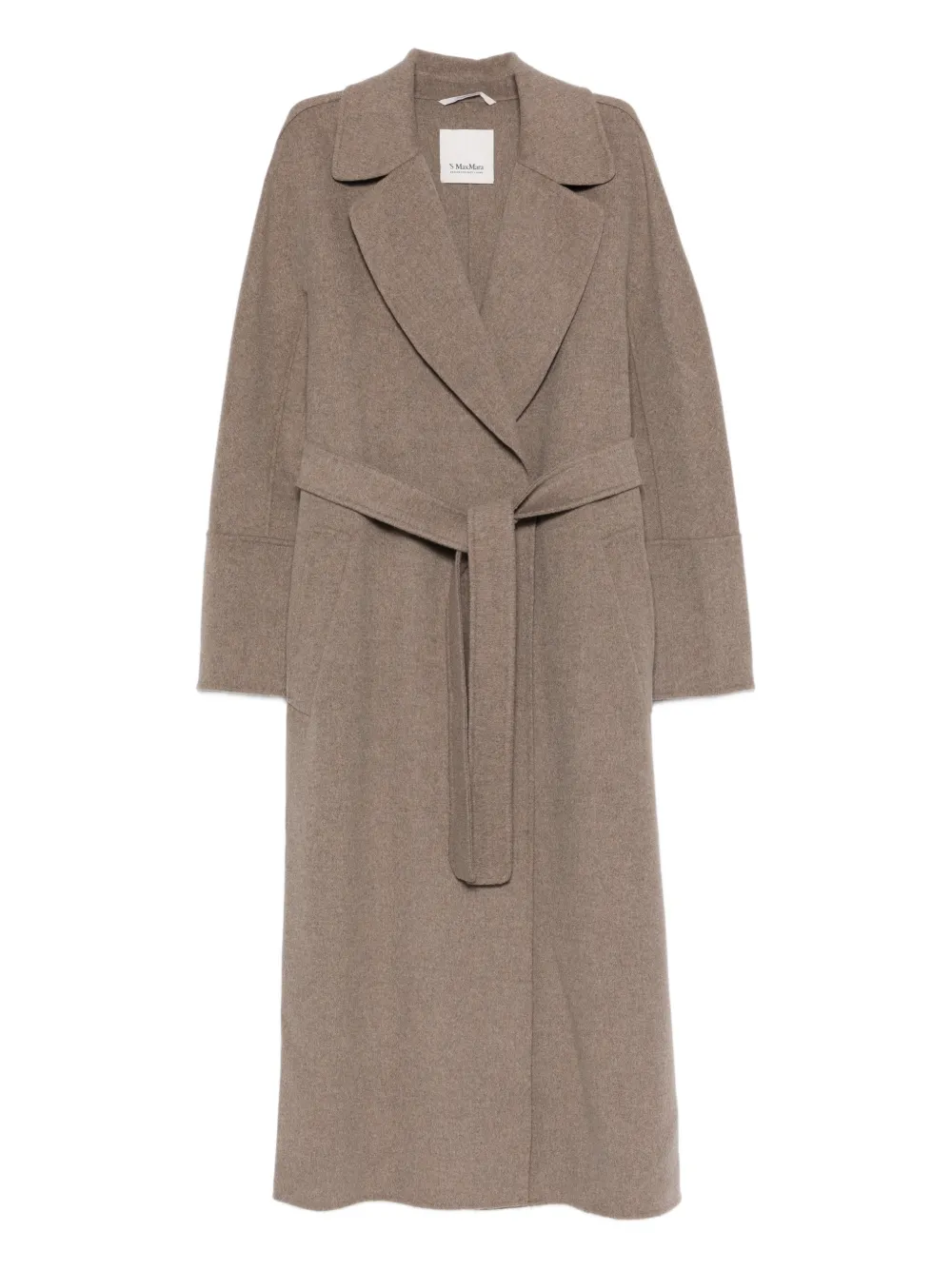 'S Max Mara Cappotto con cintura - Marrone