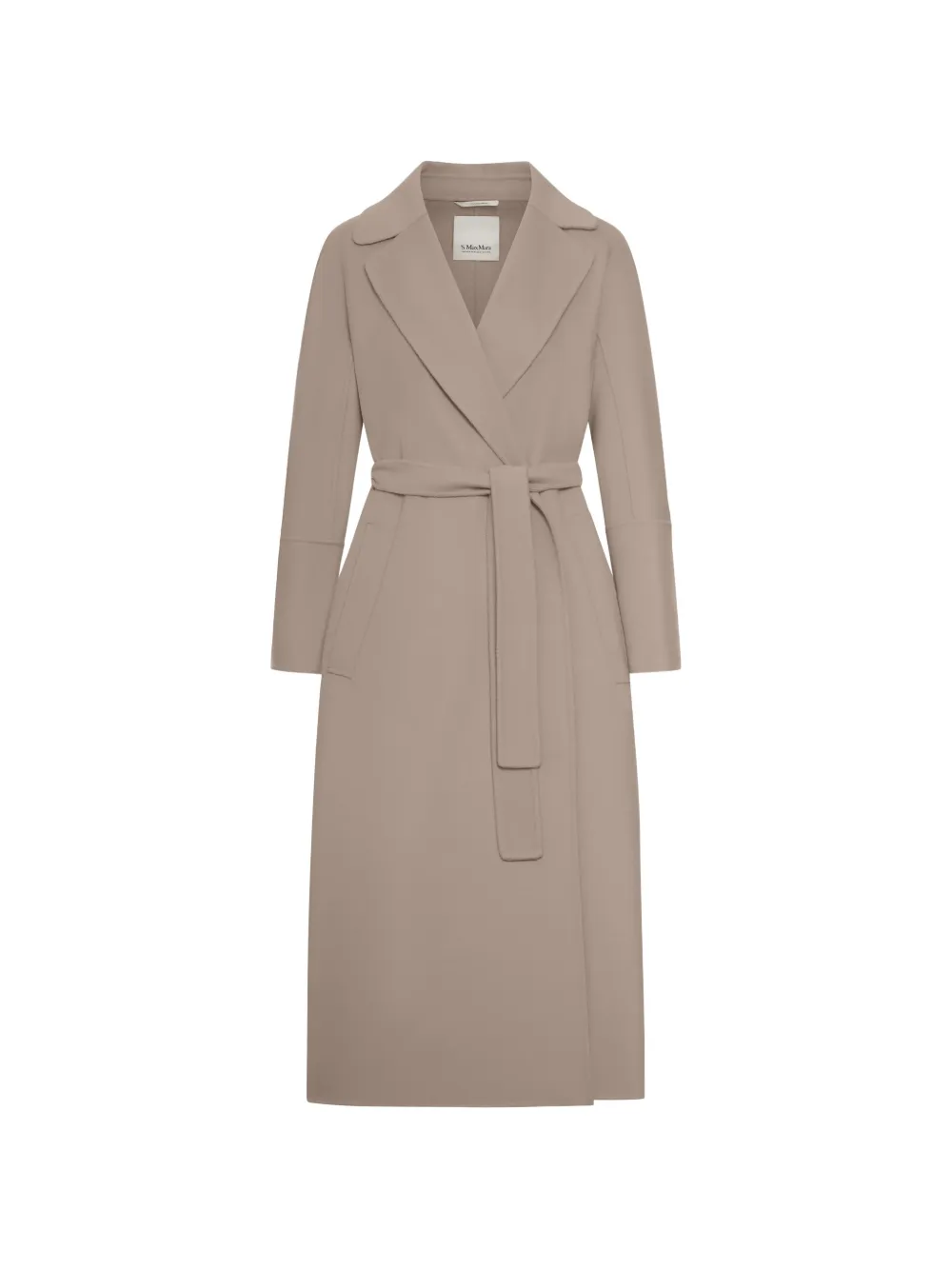'S Max Mara Cappotto con cintura - Marrone