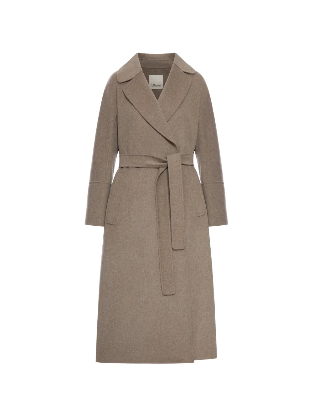 'S Max Mara Cappotto con cintura - Marrone