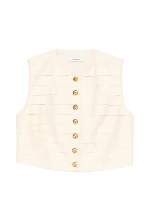 SANDRO Kinsley button waistcoat