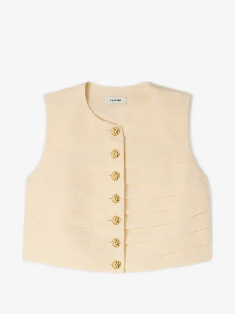 SANDRO Kinsley button waistcoat