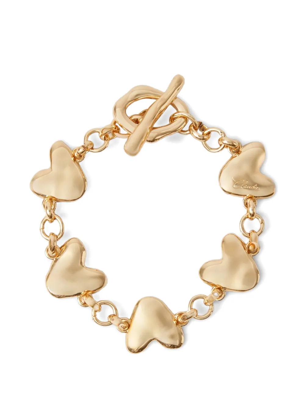 Claudie Pierlot heart link bracelet - Oro