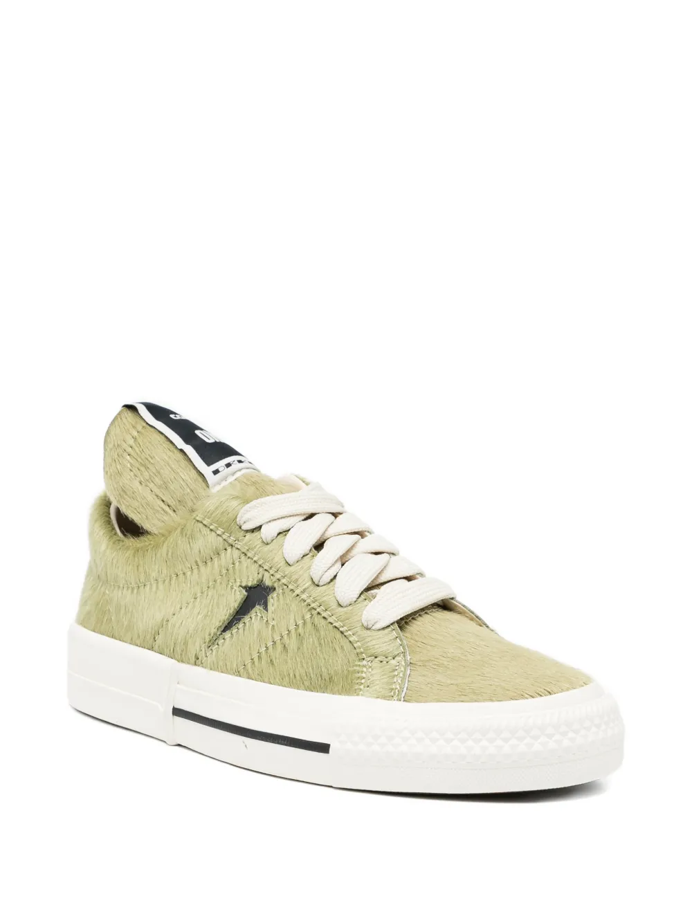 Rick Owens DRKSHDW faux fur trainers - Groen