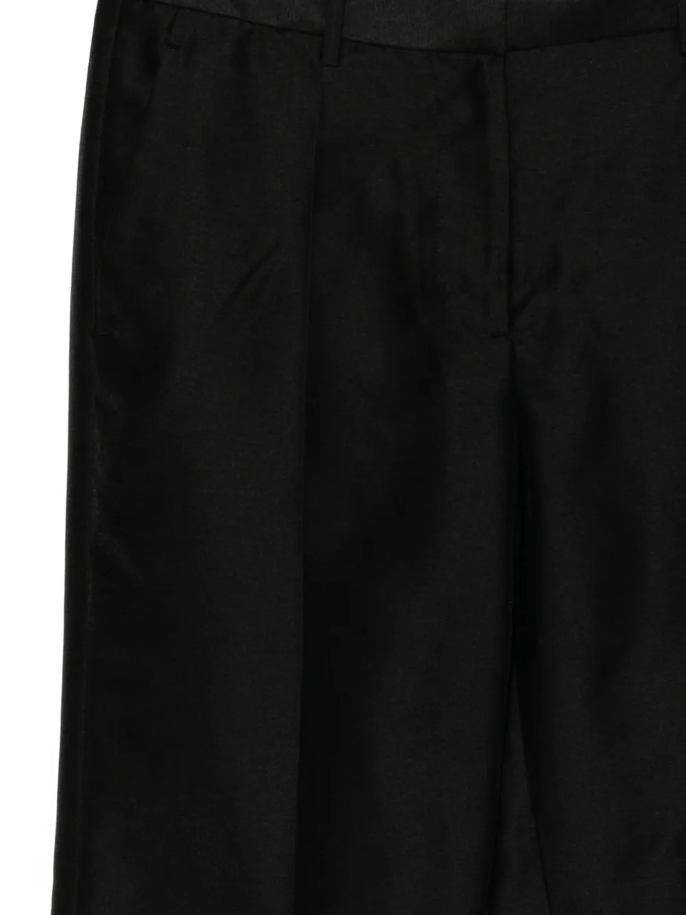 Helmut Lang Slubby organza broek Zwart