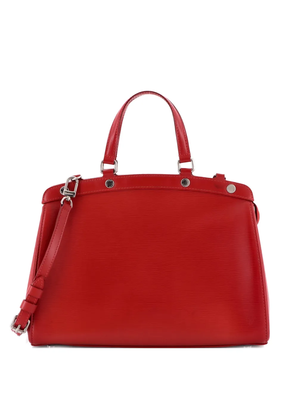 Pre-owned Louis Vuitton Brea Handbag Epi Leather Mm Satchel In Red