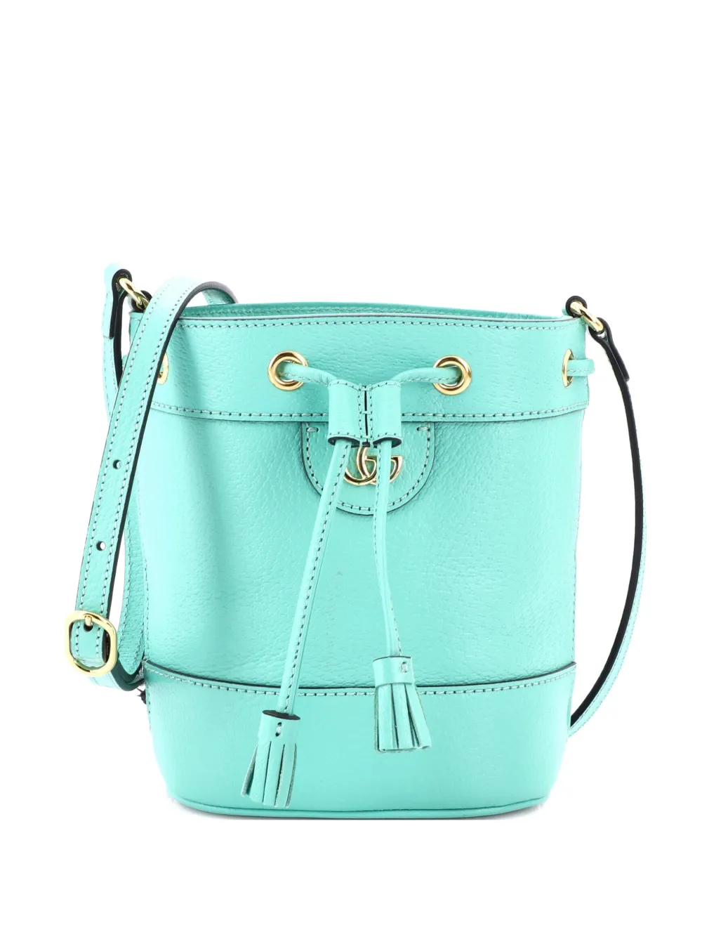 Gucci Pre-Owned Ophidia Leather Mini bucket bag - Verde