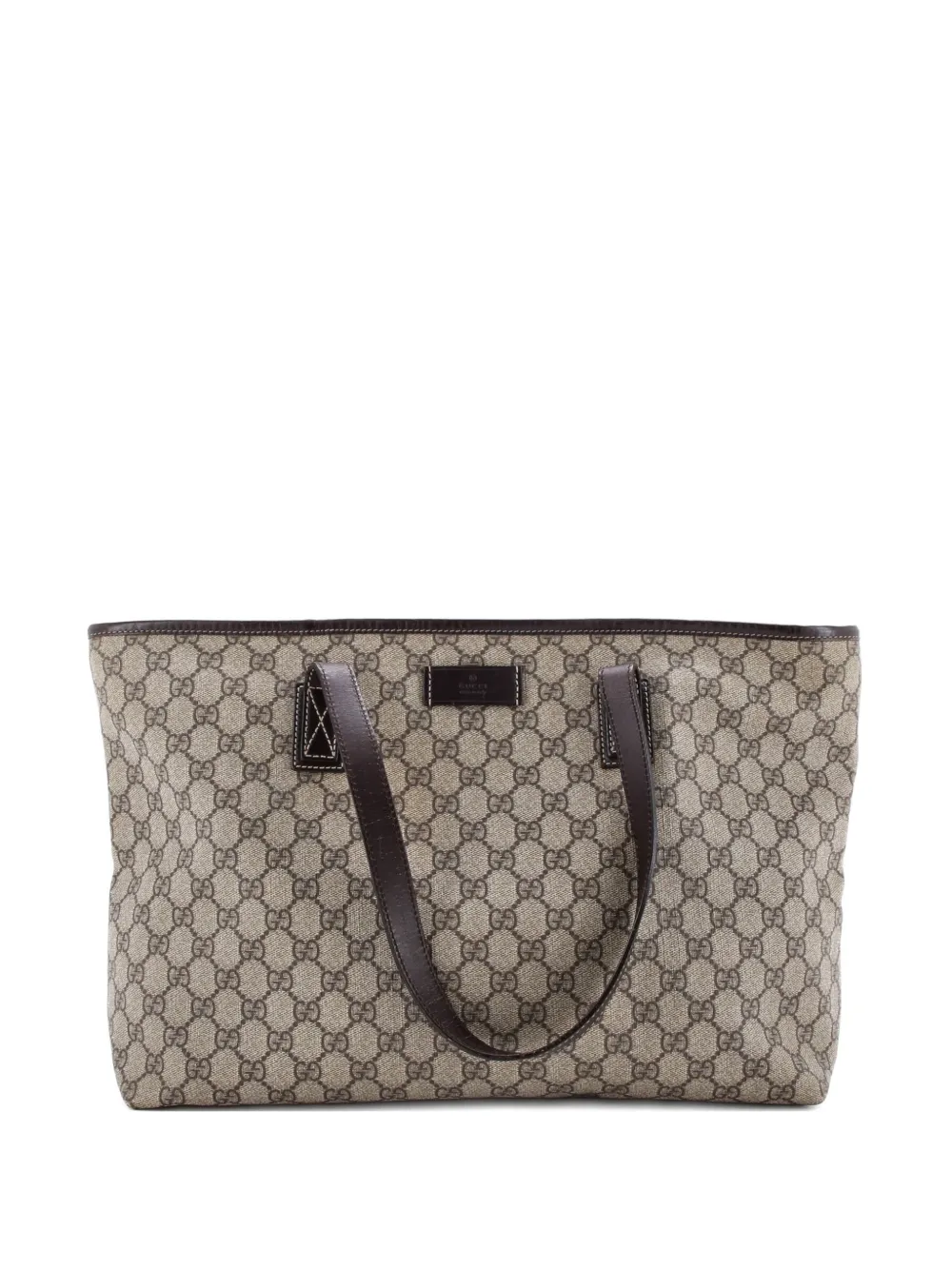 Gucci Pre-Owned Plus GG Coated Canvas with Leather Large tote bag | marrón | Image 1