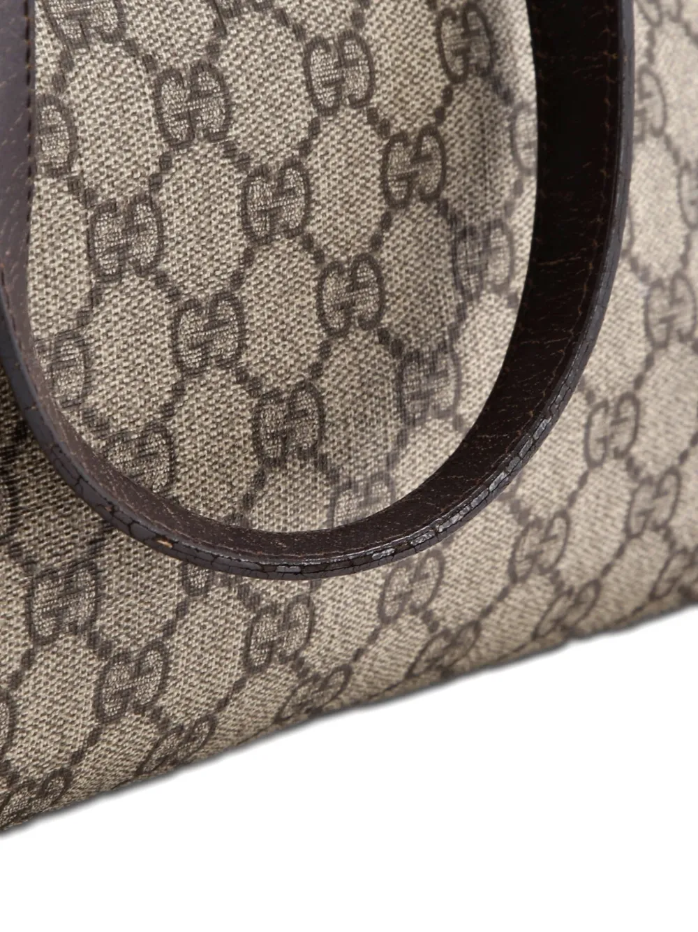 Plus Gg Coated Canvas With Leather Large Tote Bag