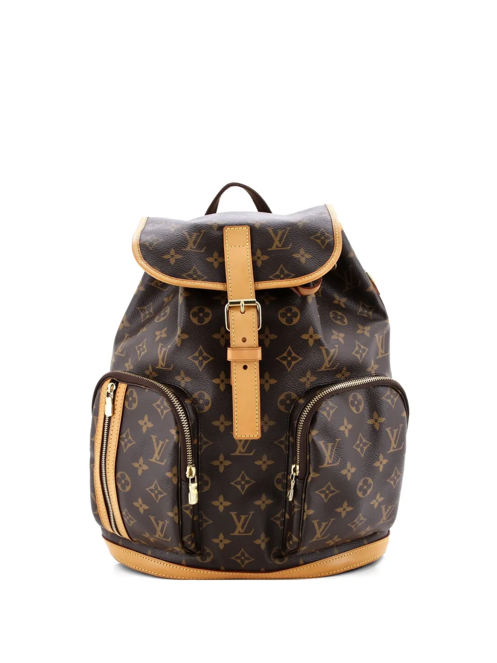 Pre-owned Louis Vuitton Bosphore Monogram Canvas Backpack In Brown