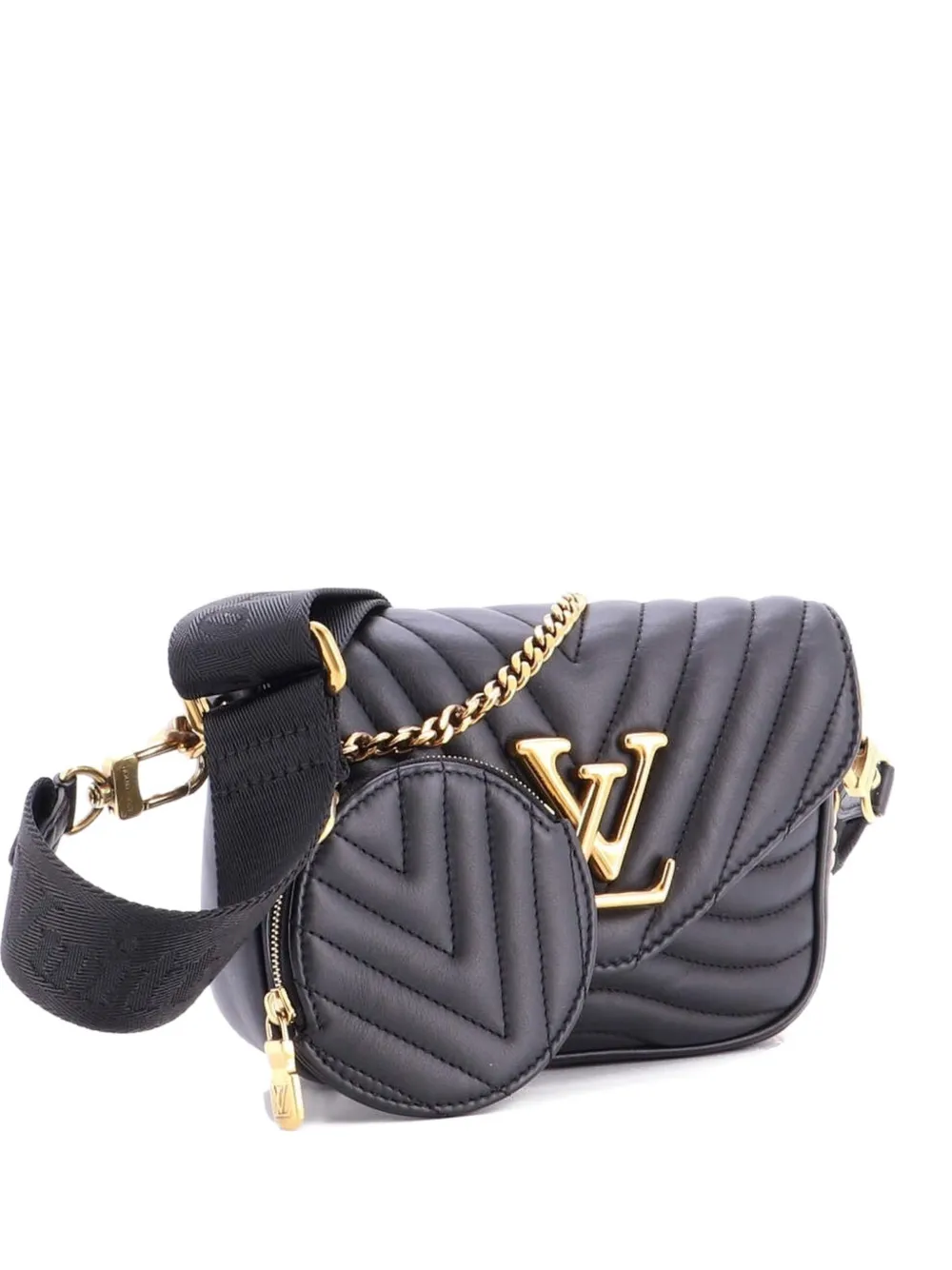 Louis Vuitton Pre-Owned New Wave Multi Pochette Quilted Leather crossbody bag - Nero