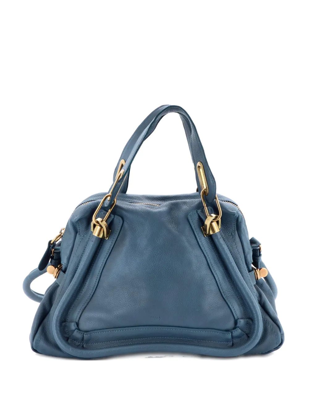 Chloé Pre-Owned Paraty Top Handle Bag Leather Medium satchel - Blu