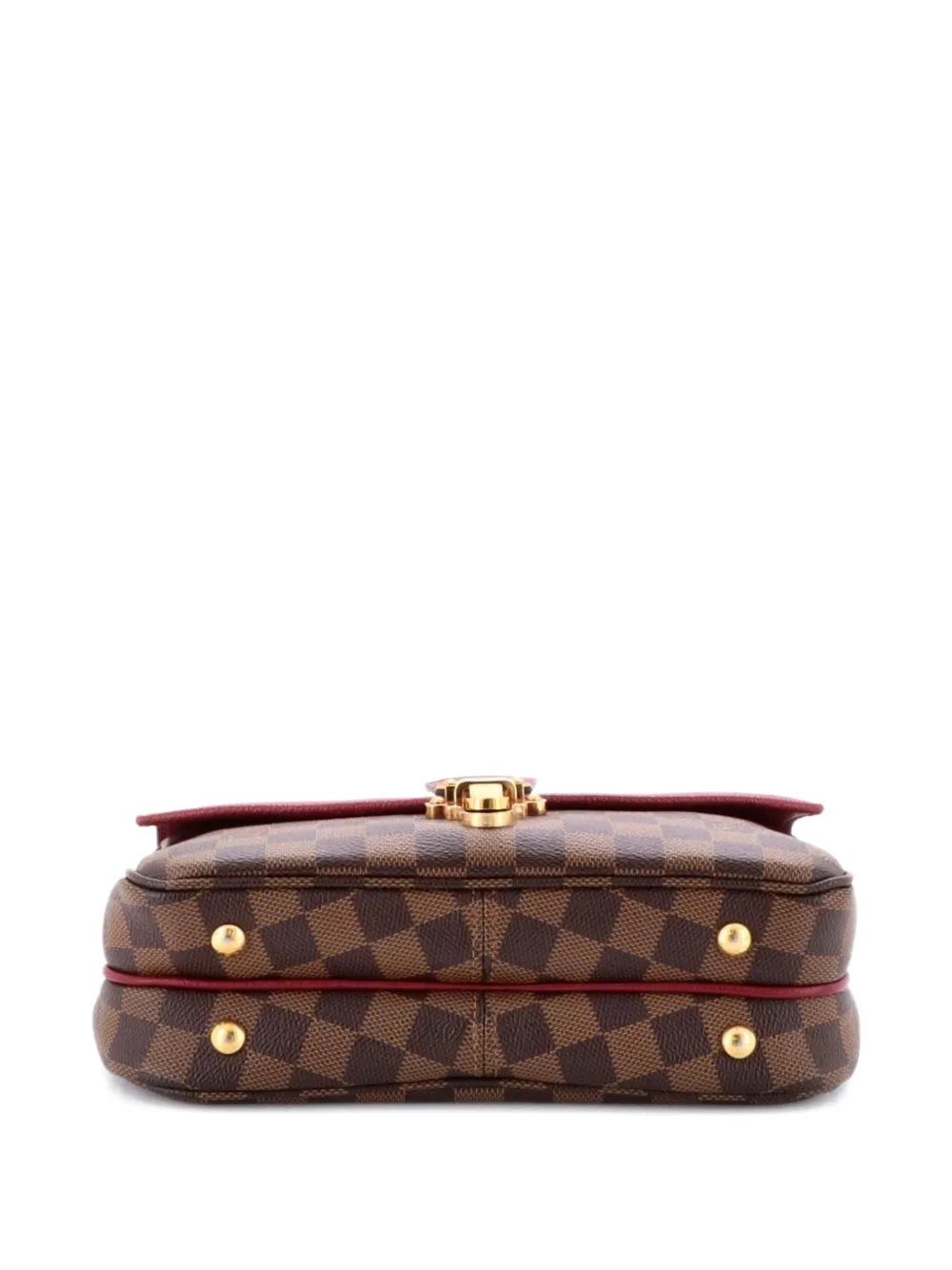 Clapton Handbag Damier And Leather Pm Crossbody Bag