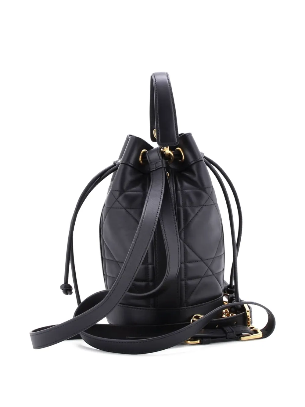 Christian Dior Pre-Owned Drawstring Macrocannage Quilt Calfskin Small backpack | Estilos de archivo | Image 2
