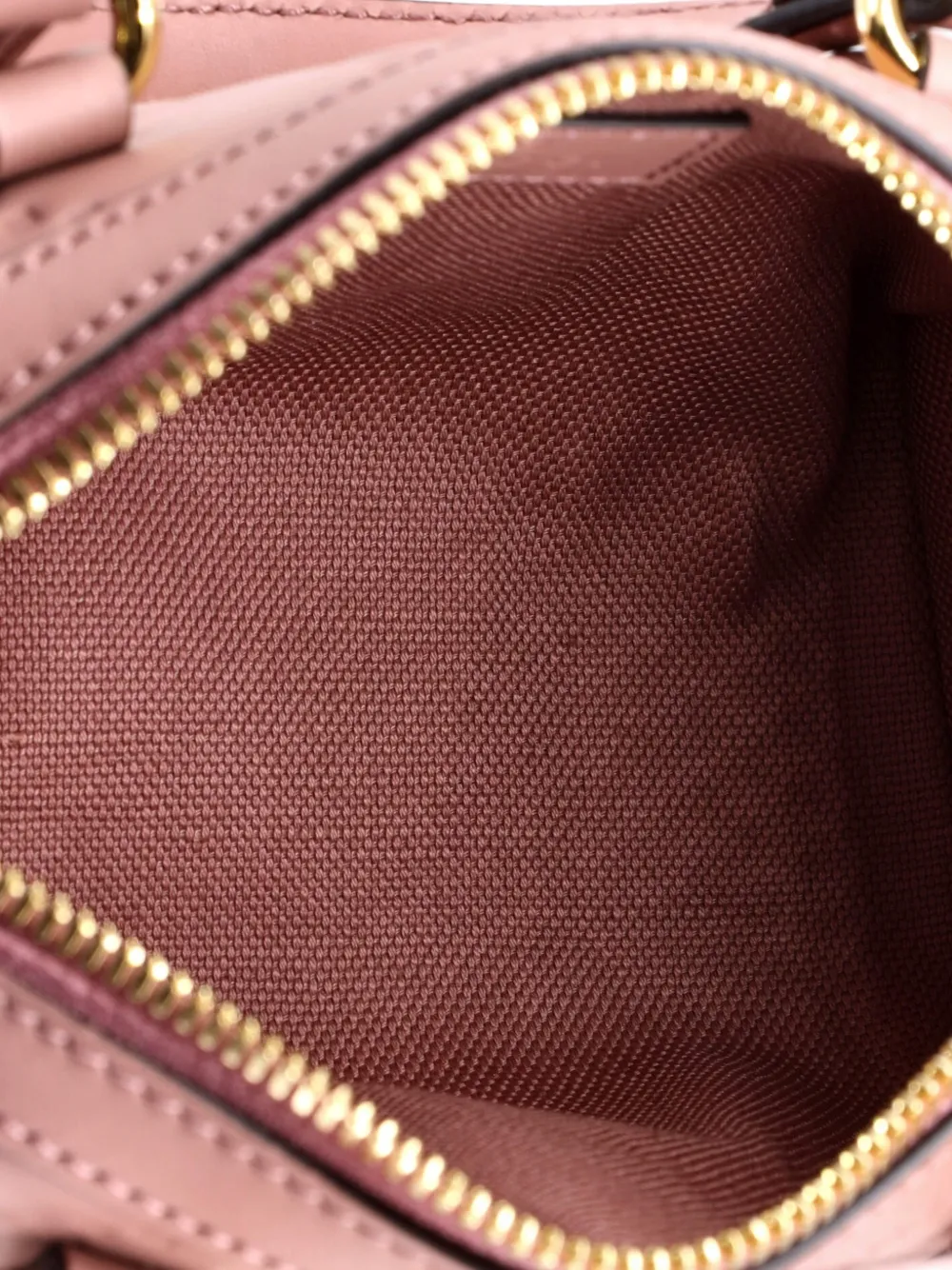 Pre-owned Gucci Convertible Top Handle Bag Jumbo Gg Embossed Leather Mini Satchel In Pink