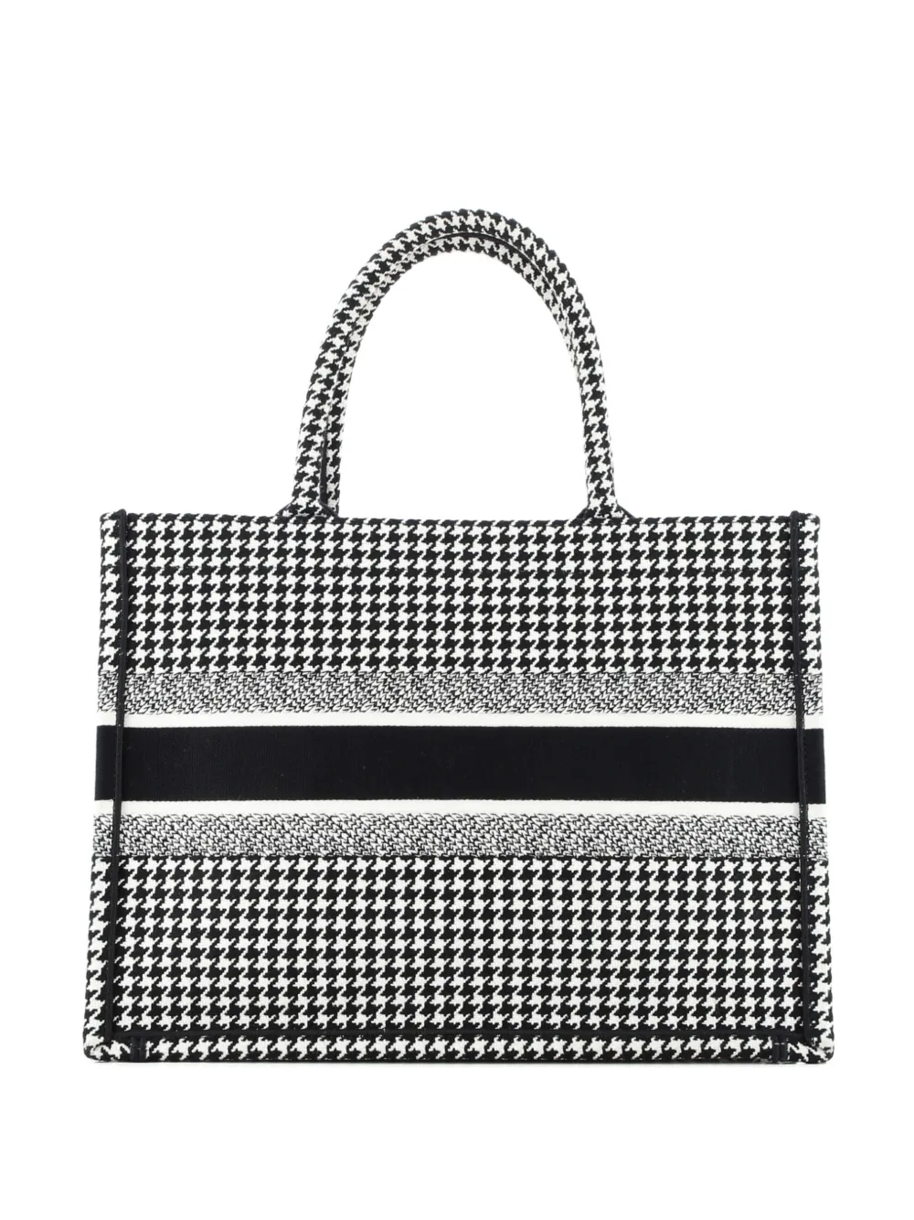 Christian Dior Pre-Owned Book Houndstooth Canvas Medium tote bag | Pre-Owned | Image 2