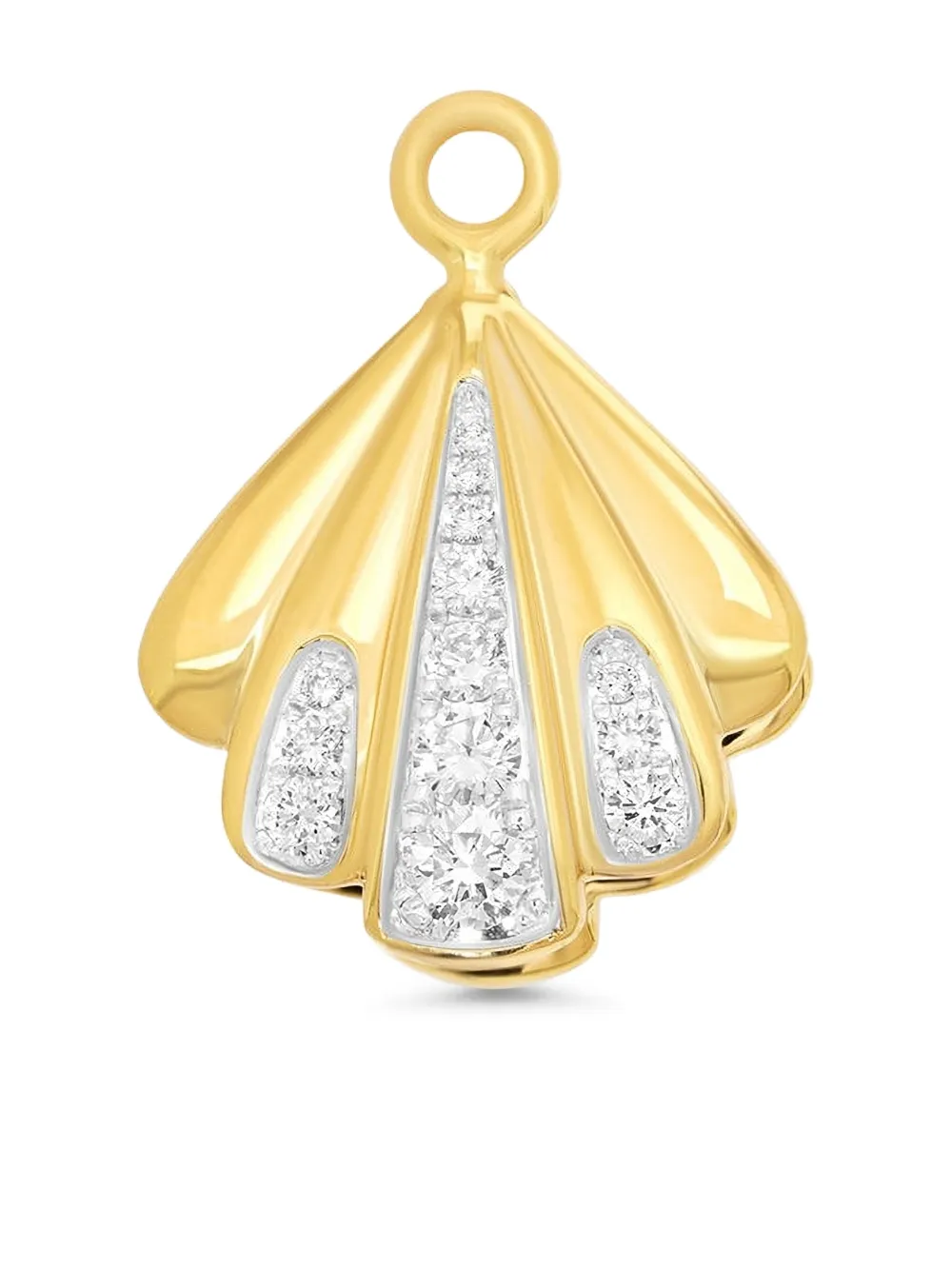 Sara Weinstock 18K yellow gold sea shell-pendant diamond charm - Oro