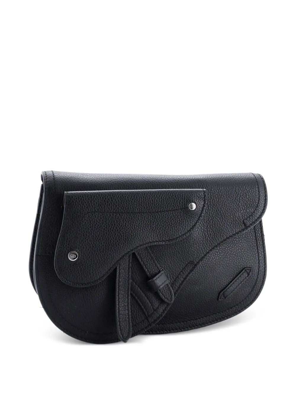Christian Dior Pre-Owned Saddle Messenger Pouch Leather crossbody bag – Black