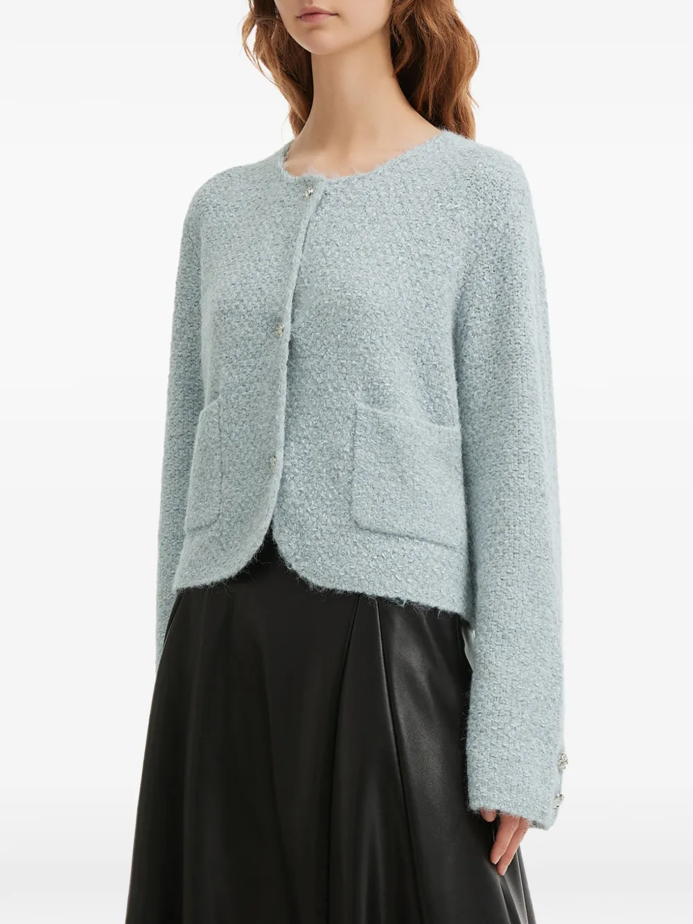  B+ab Pocket Buttoned Cardigan - Blue 