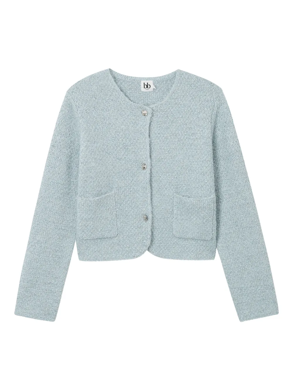 B+ab Pocket Buttoned Cardigan In Blue