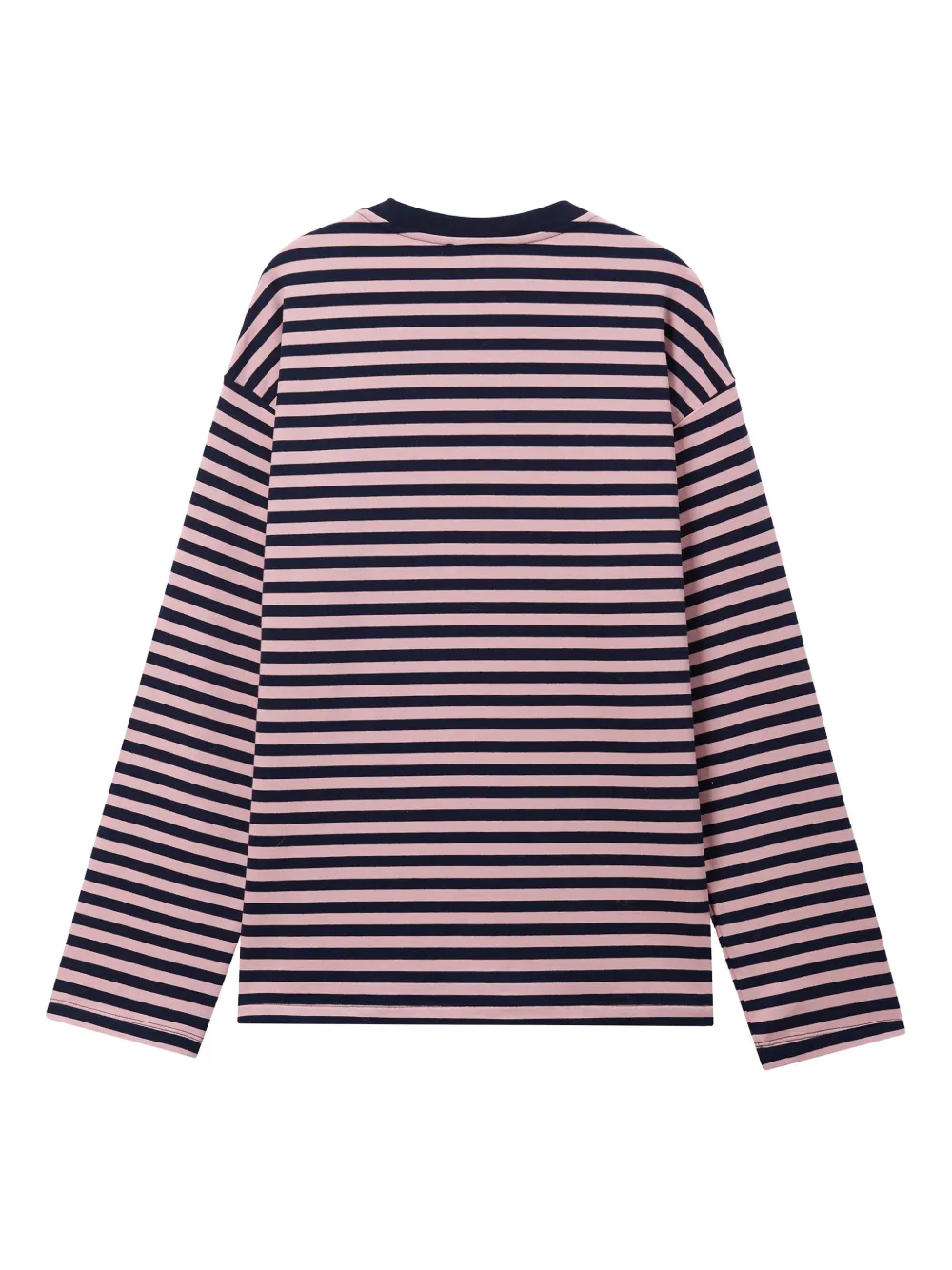 Mini Cream Striped Appliqué T-shirt In Multi
