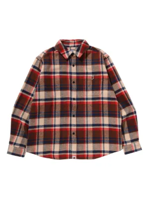 A BATHING APE® チェック シャツ | オレンジ | FARFETCH JP