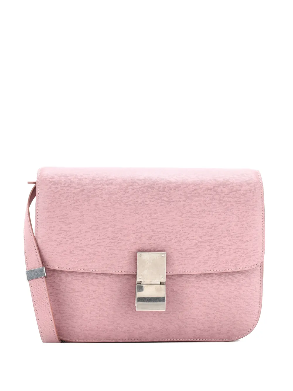 Celine Pre-Owned Classic Box Bag Grainy Leather Medium crossbody bag - Rosa
