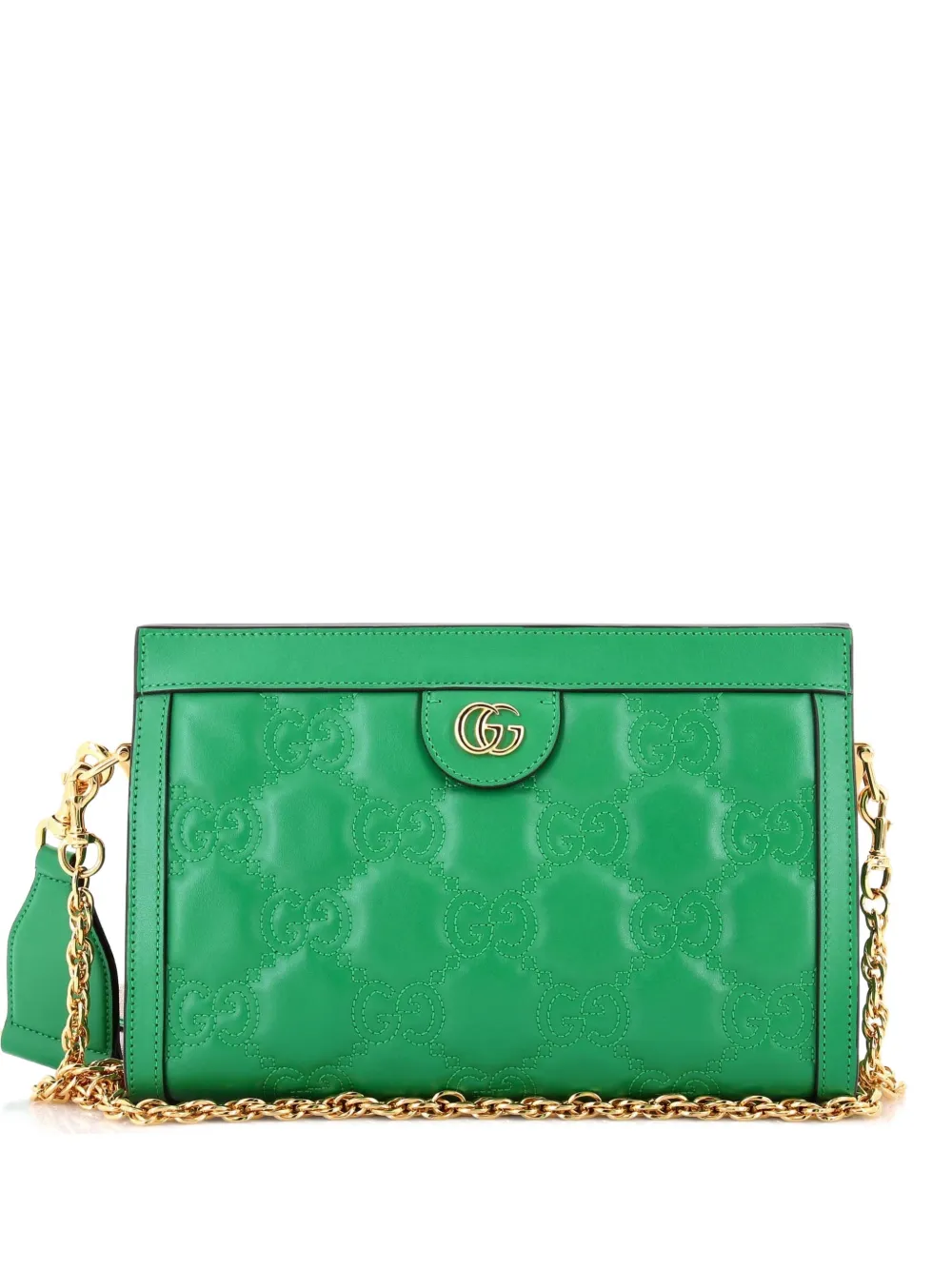Gucci Pre-Owned GG GG Matelasse Leather Small shoulder bag - Verde