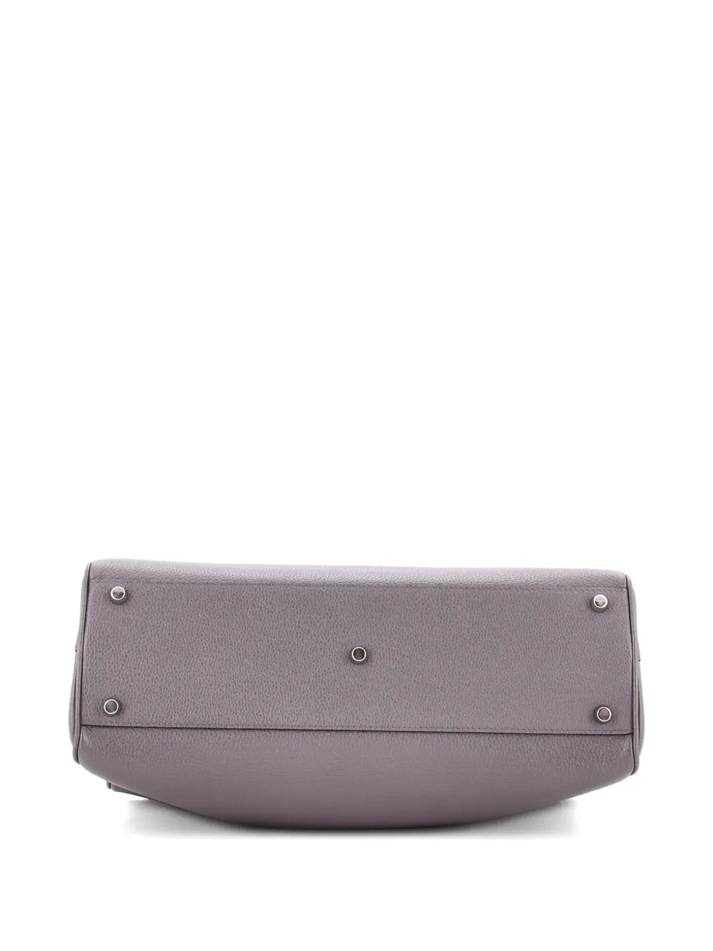 GUCCI Pre-owned Zumi Top Handle Bag Leather Medium Satchel In Gray