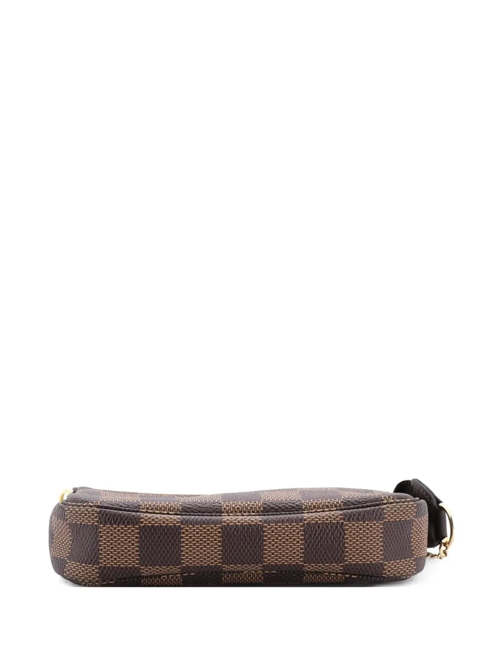 Pre-owned Louis Vuitton Pochette Accessoires Damier Mini Clutch Bag In Brown