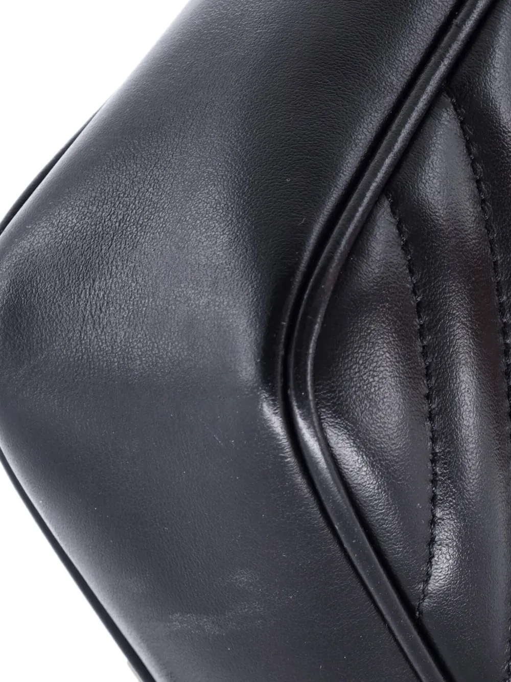 SAINT LAURENT Pre-owned Lou Camera Bag Matelasse Chevron Leather Small Crossbody Bag In Black