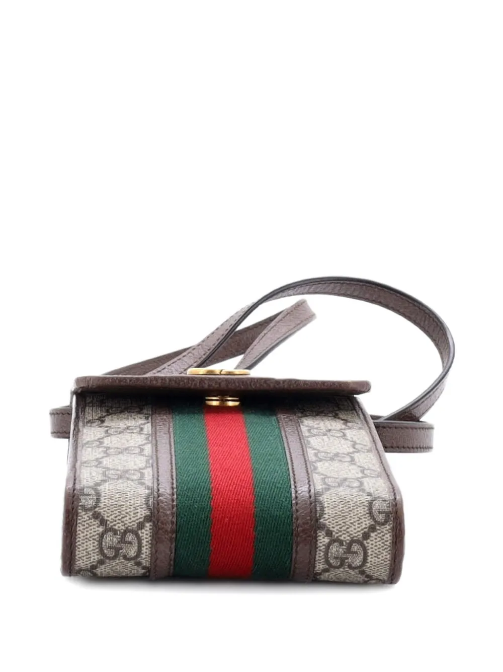 Ophidia Vertical Flap Gg Coated Canvas Mini Crossbody Bag