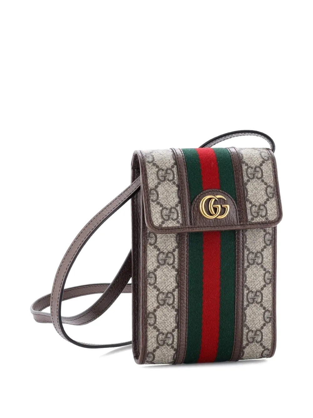 Ophidia Vertical Flap Gg Coated Canvas Mini Crossbody Bag