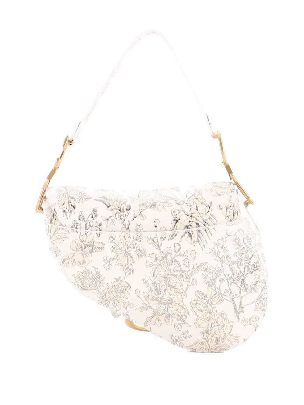 Christian Dior Pre-Owned Saddle Handbag with Strap Printed Leather Medium shoulder bag | Pre-Owned | Image 2