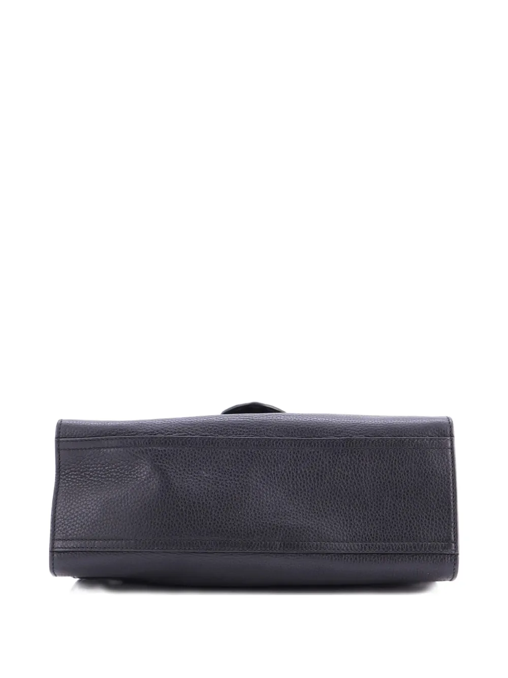 GUCCI Pre-owned Gg Marmont Top Handle Bag Leather Small Satchel In Black