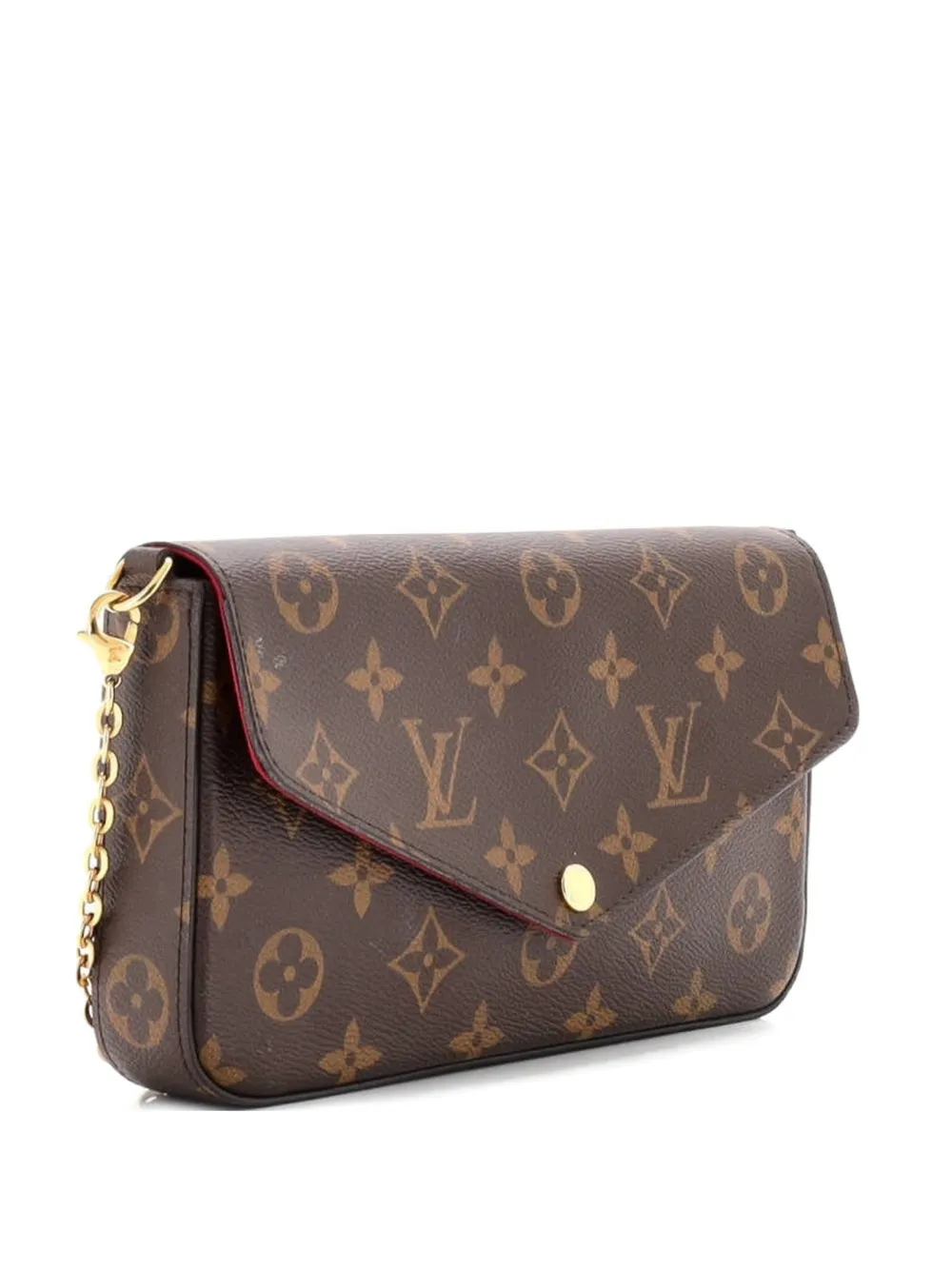 Louis Vuitton Pre-Owned Felicie Pochette Monogram Canvas crossbody bag - Marrone