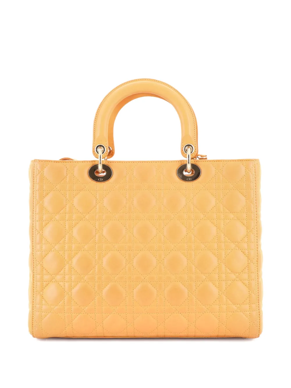 Lady Dior Bag Cannage Quilt Lambskin Large Tote Bag