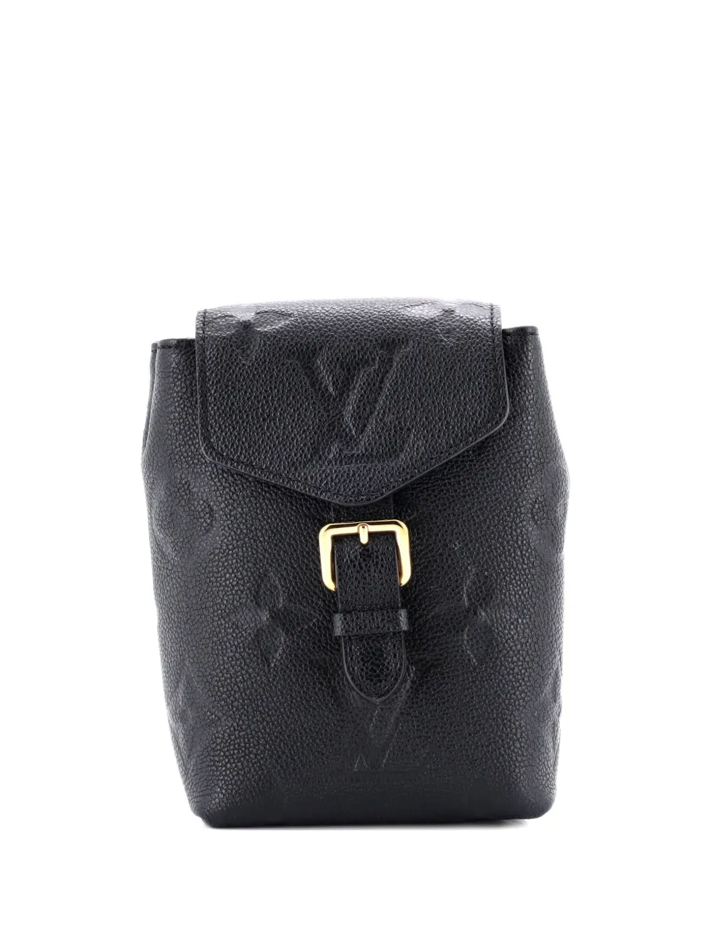 Pre-owned Louis Vuitton Tiny Monogram Empreinte Giant Backpack In Black