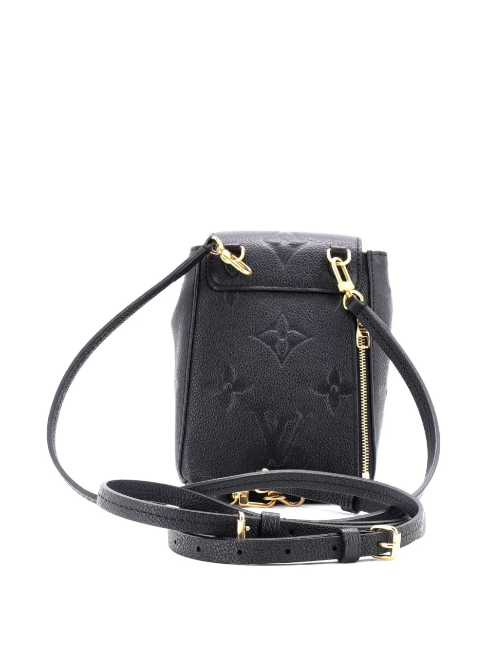 Pre-owned Louis Vuitton Tiny Monogram Empreinte Giant Backpack In Black