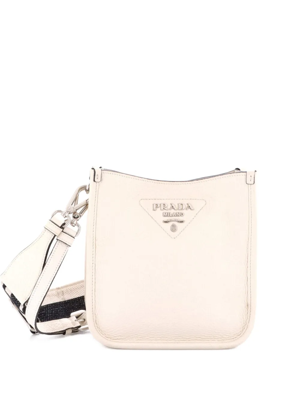 Prada Pre-Owned Logo Strap Vitello Daino Mini crossbody bag - Toni neutri