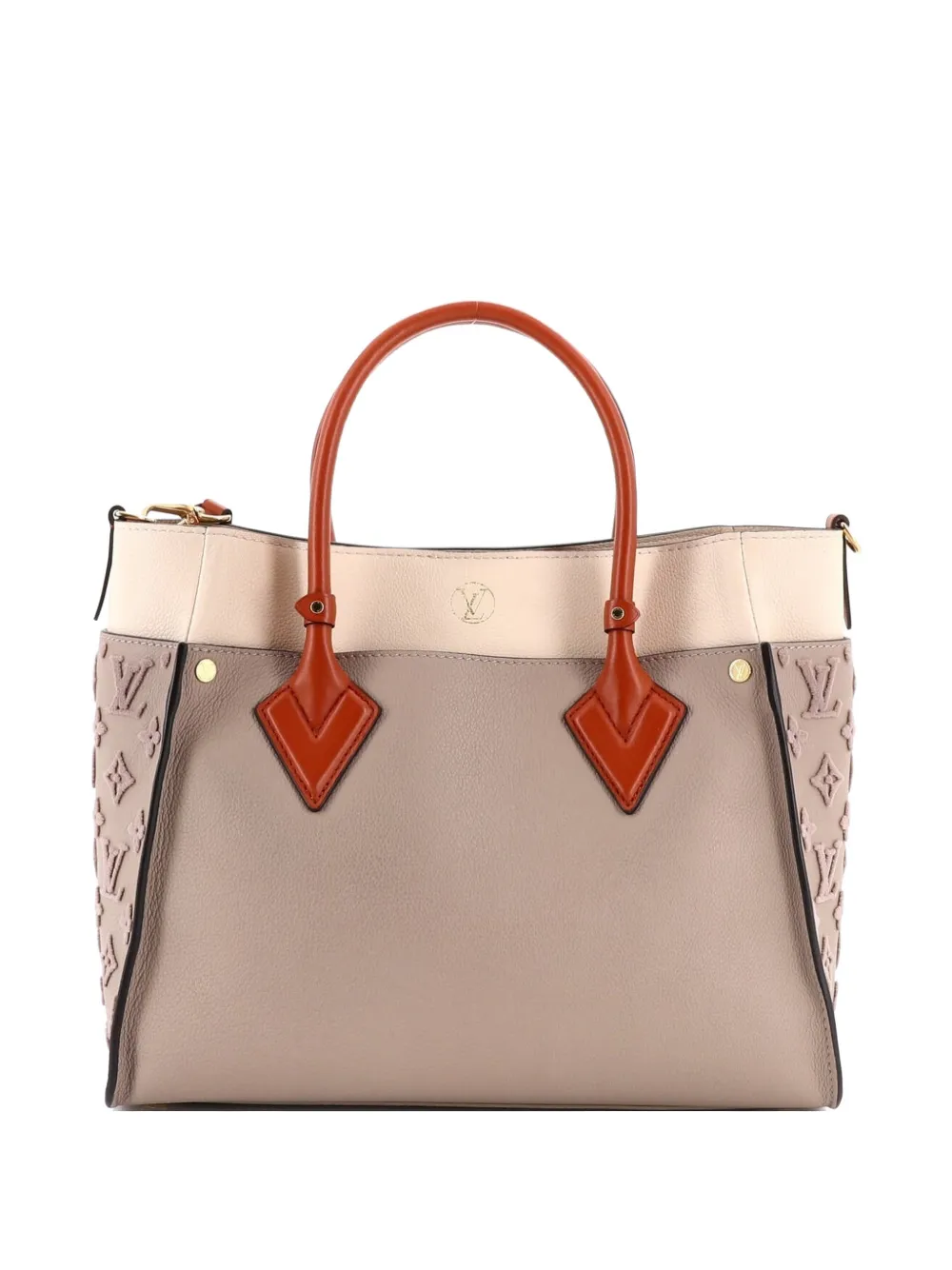 On My Side Monogram Tuffetage Leather MM tote bag