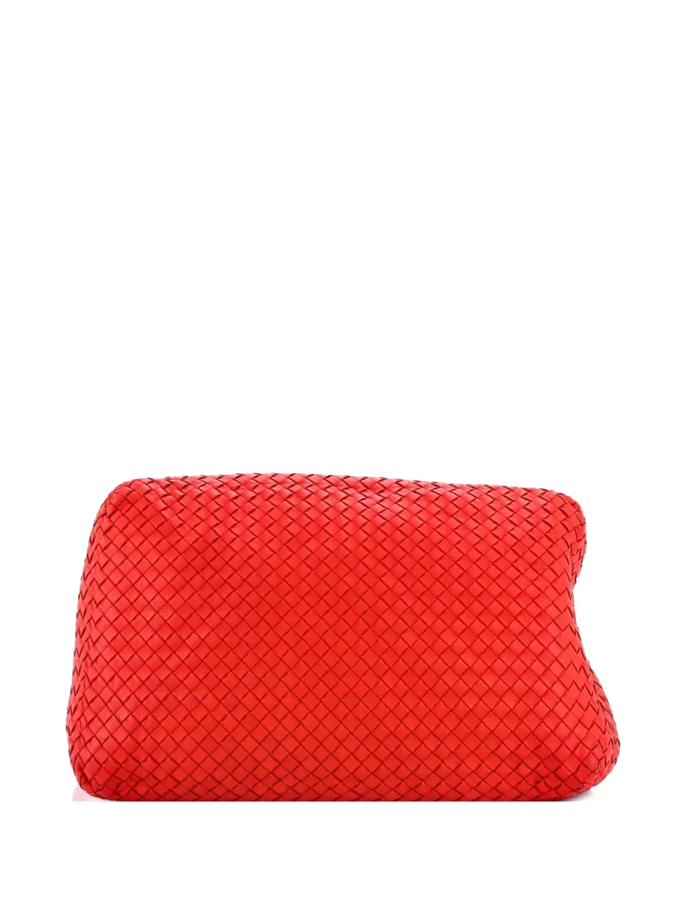 Pre-owned Bottega Veneta A-shape Intrecciato Nappa Large Tote Bag In Red