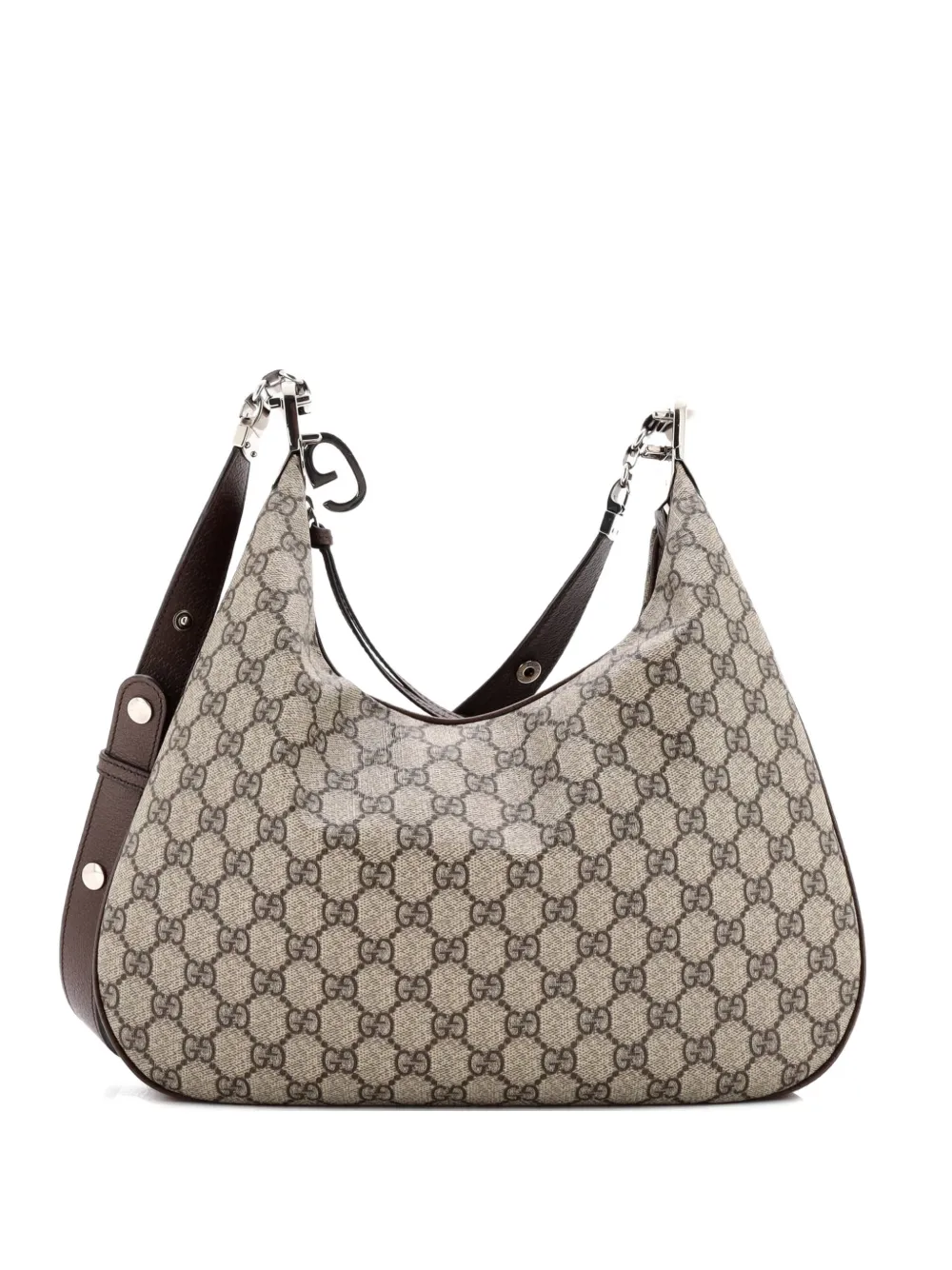 Gucci Pre-Owned Attache Shoulder Bag GG Coated Canvas Medium hobo bag - Marrone