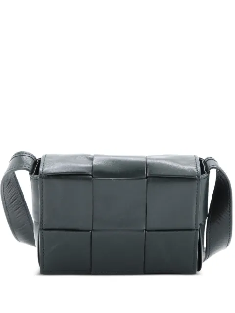 Bottega Veneta Pre-Owned Cassette Maxi Intrecciato Leather Candy crossbody bag