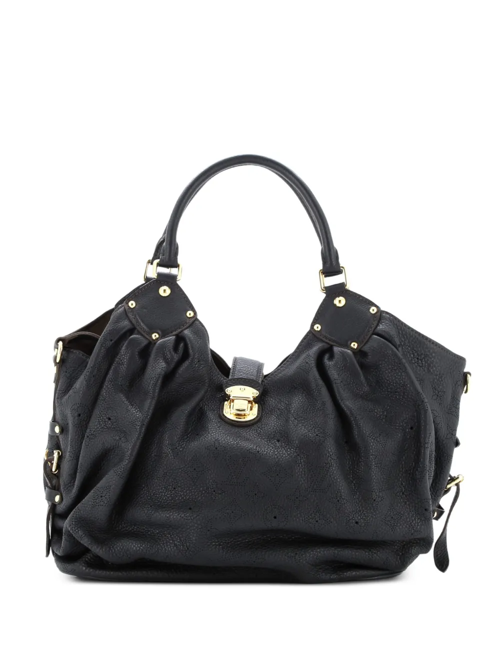 Louis Vuitton Pre-Owned L Mahina Leather hobo bag - Nero