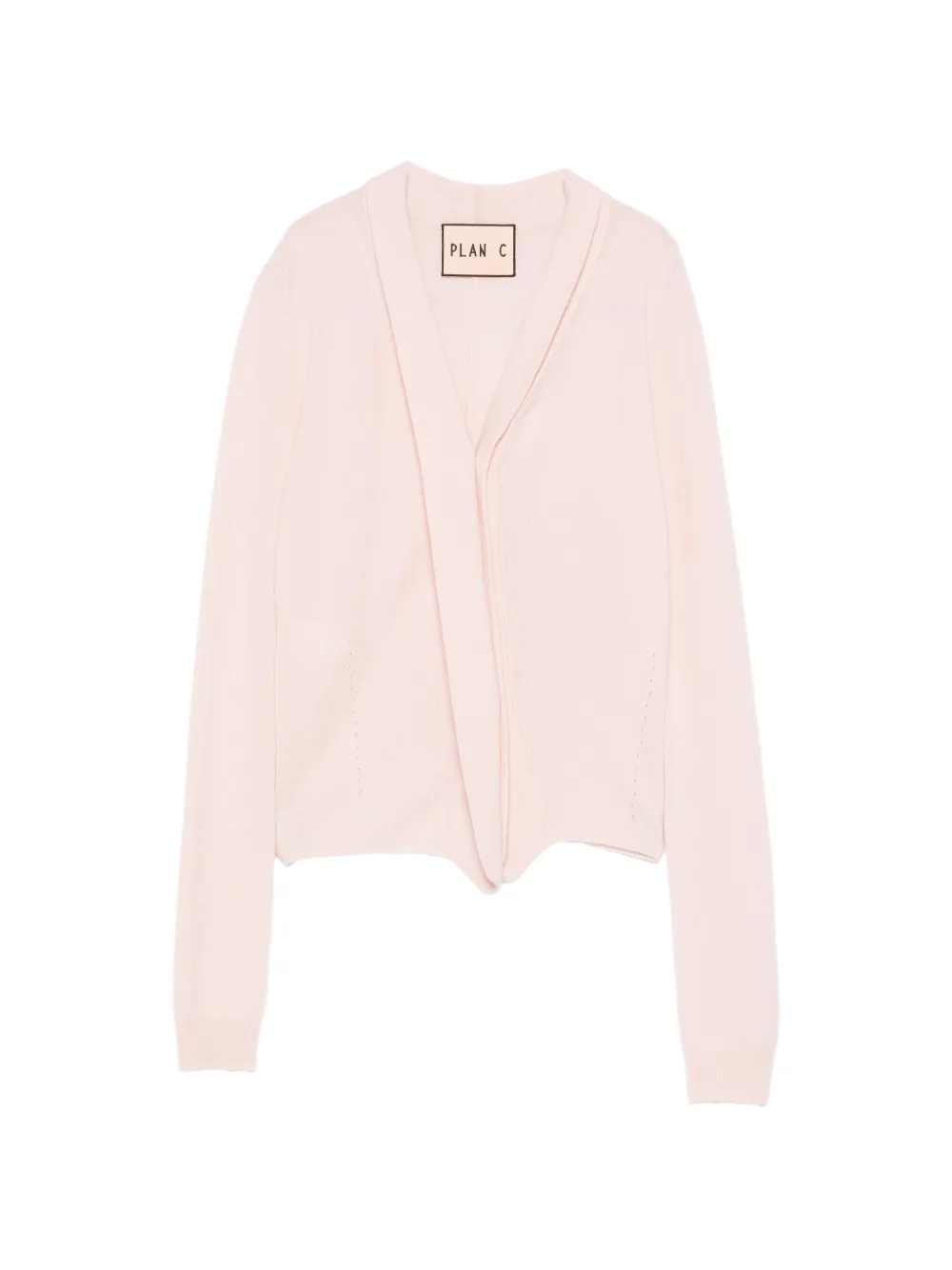 Plan C Crossover Cardigan In Pink