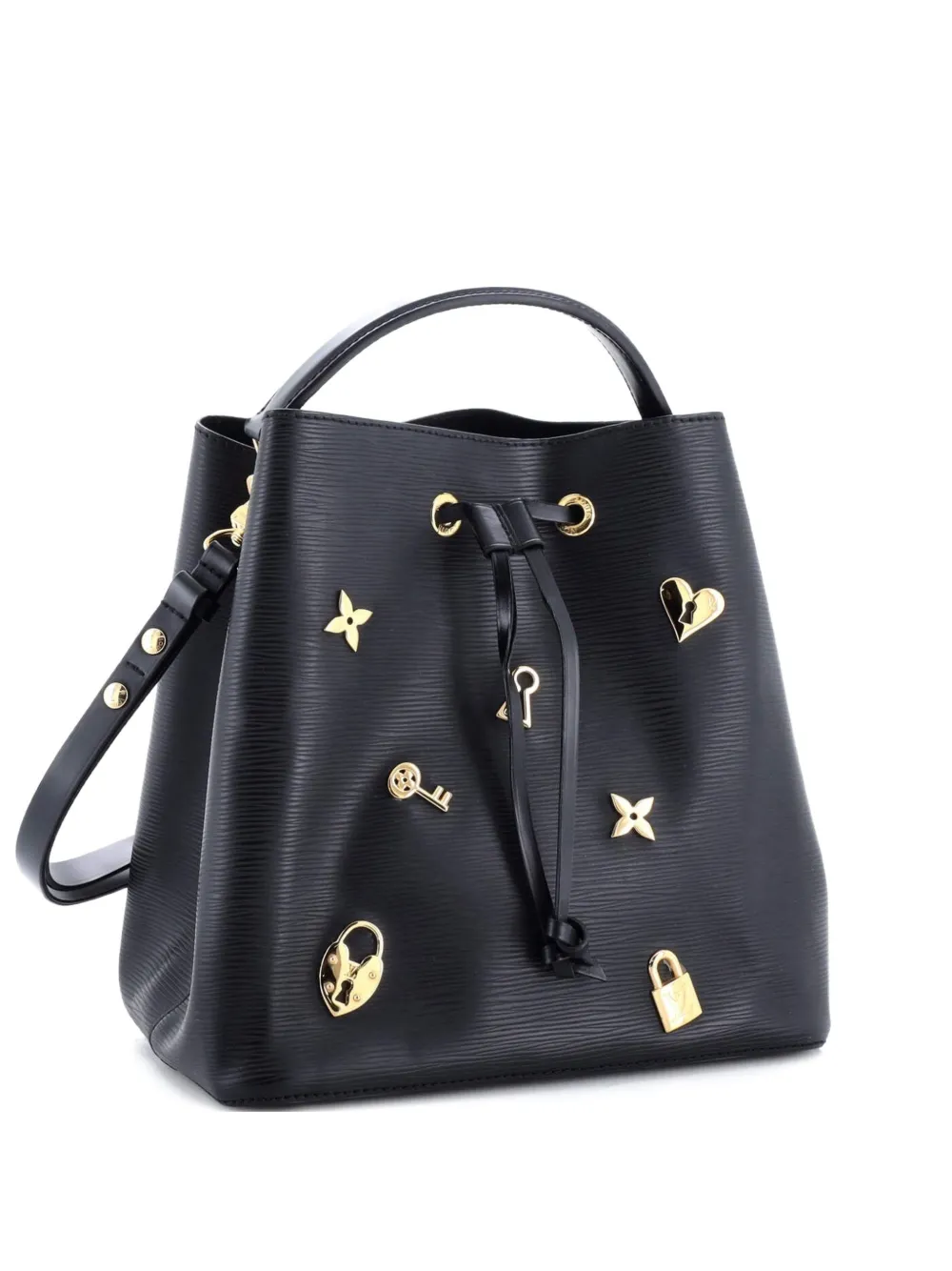 Louis Vuitton Pre-Owned NeoNoe Handbag Love Lock Epi Leather bucket bag - Nero