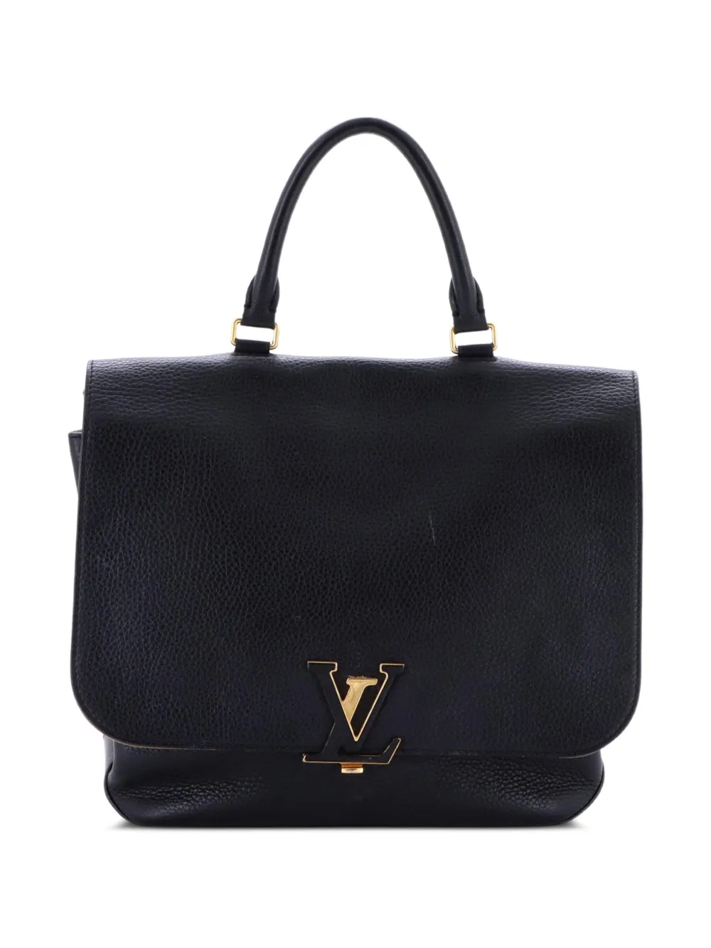 Pre-owned Louis Vuitton Volta Nm Bag Leather Satchel In Black