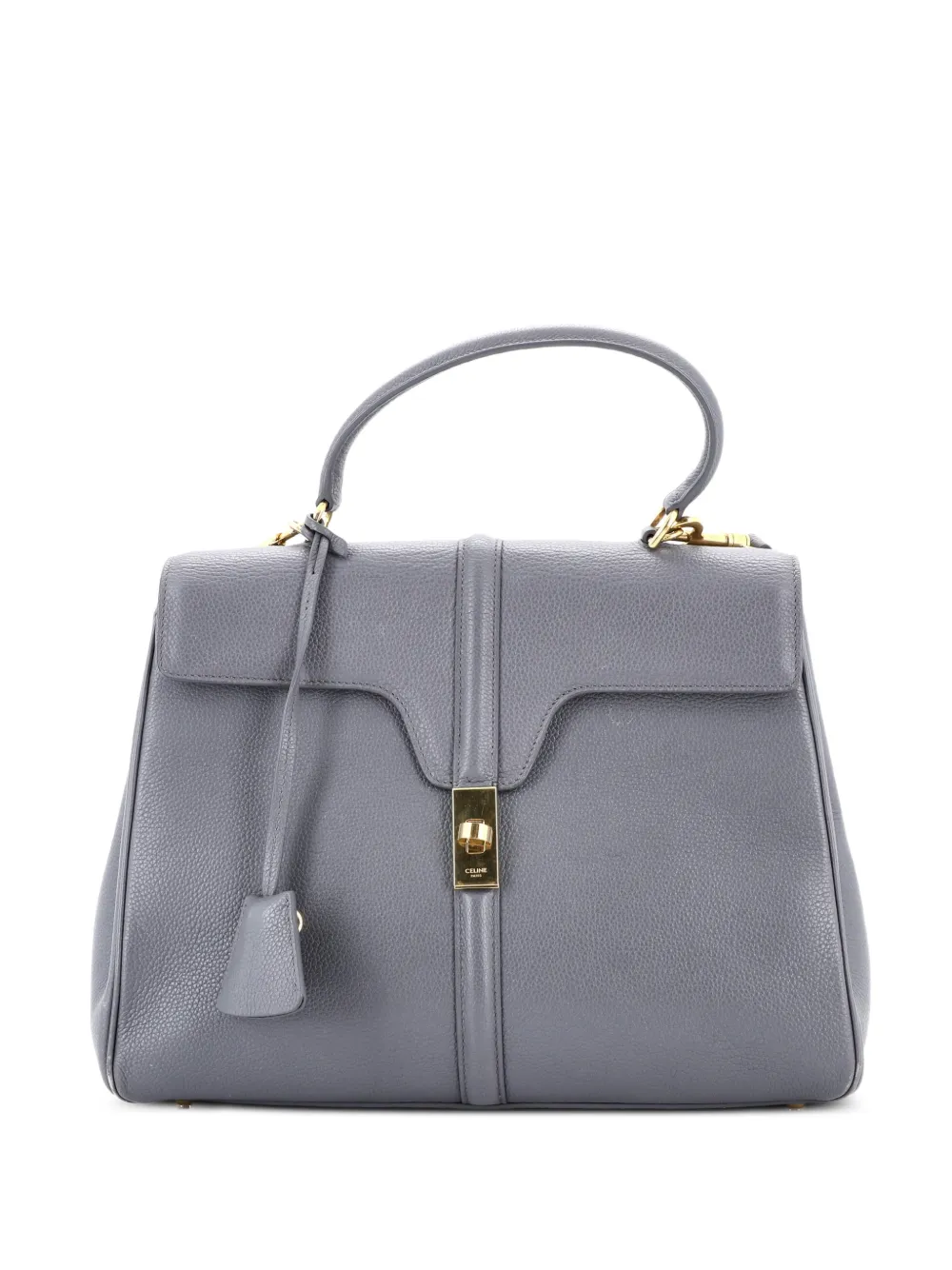 Celine Pre-Owned 16 Top Handle Bag Grained Calfskin Medium shoulder bag | Grey | Image 1