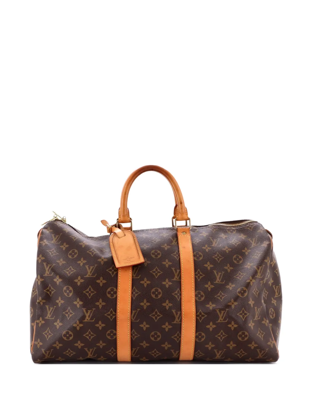 Louis Vuitton Pre-Owned Keepall Bag Monogram Canvas 45 satchel - Braun