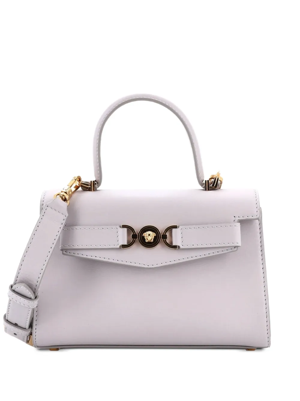 Versace Pre-Owned Medusa 95 Top Handle Bag Leather Small satchel - Grigio